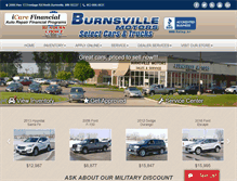 Tablet Screenshot of burnsvillemotors.com